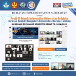 Realisasi Implementation Agreement antara Prodi Informatika Untad dengan Jurusan Teknik Komputer UBT